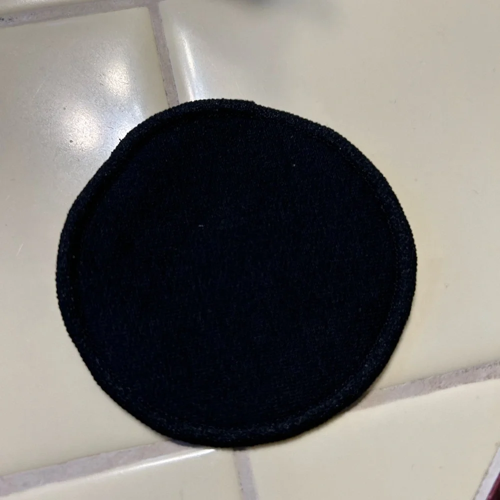 Black Reusable Cotton-Bamboo Rounds
